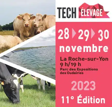 Affiche Tech Elevage 2023- Thématique l'eau dans les exploitations