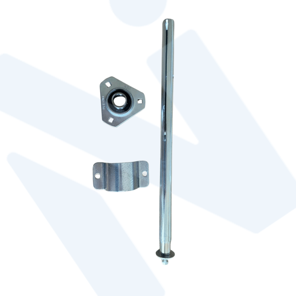 Axe de trémie avec palier pour fixation vis alimentation Ø50mm